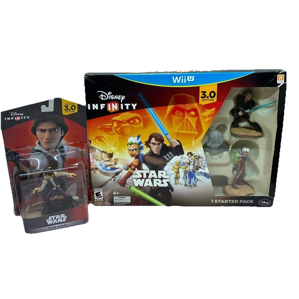 Star Wars Disney Infinity 3.0 Starter Pack Wii U + Hans Solo + Darth Vader Card